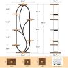 Modern 54-inch Tall Indoor Plant Stand Display Shelf with Grow Lights