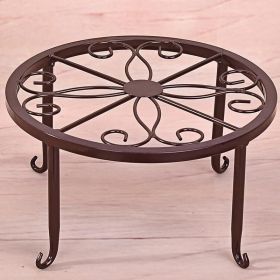 Heavy Duty 50lb Metal Potted Plant Stands Plant Holder (Color: Brown)